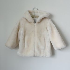 Ann Taylor LOFT Faux Fur Toddler Coat • Size 18-24M